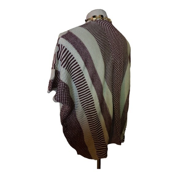 HIPPYSSIDY Women's Multi Color Open Front Oversized Sweater Small/Medium - Picture 4 of 8